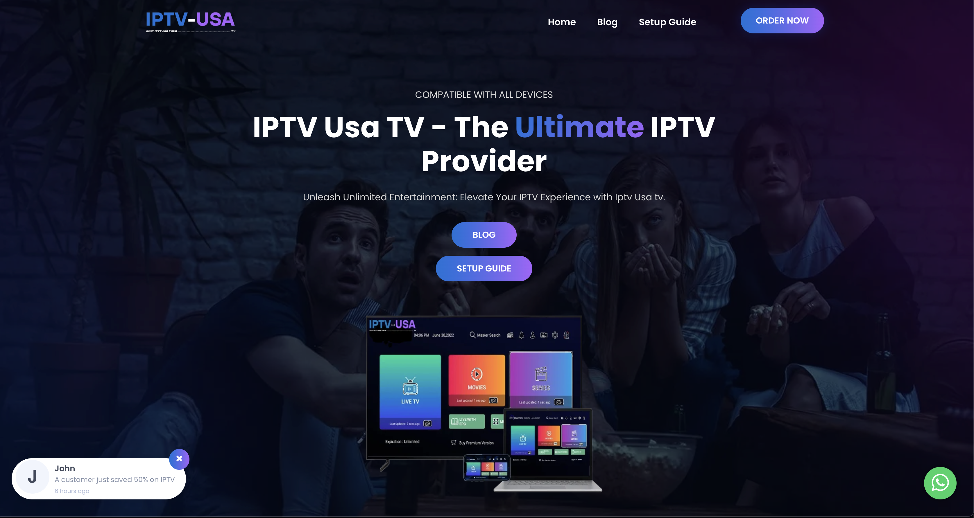 Sales website preview